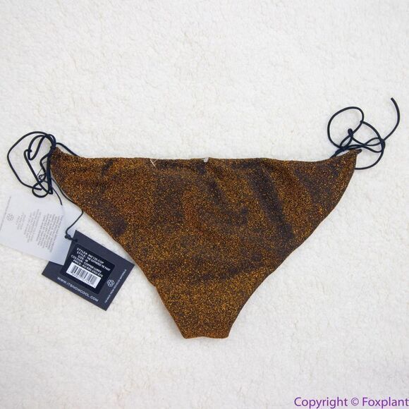 NEW It's Now Cool Gathered Tie Pant bikini Lurex,‎ M - Picture 11 of 13